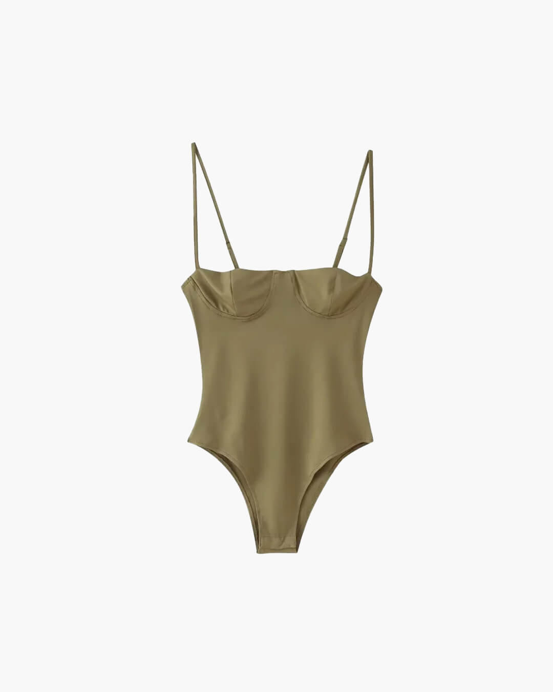 Damen Satin-Body mit Spaghettiträgern – Sexy Rückenfreier Bodysuit für Freizeit & Dessous