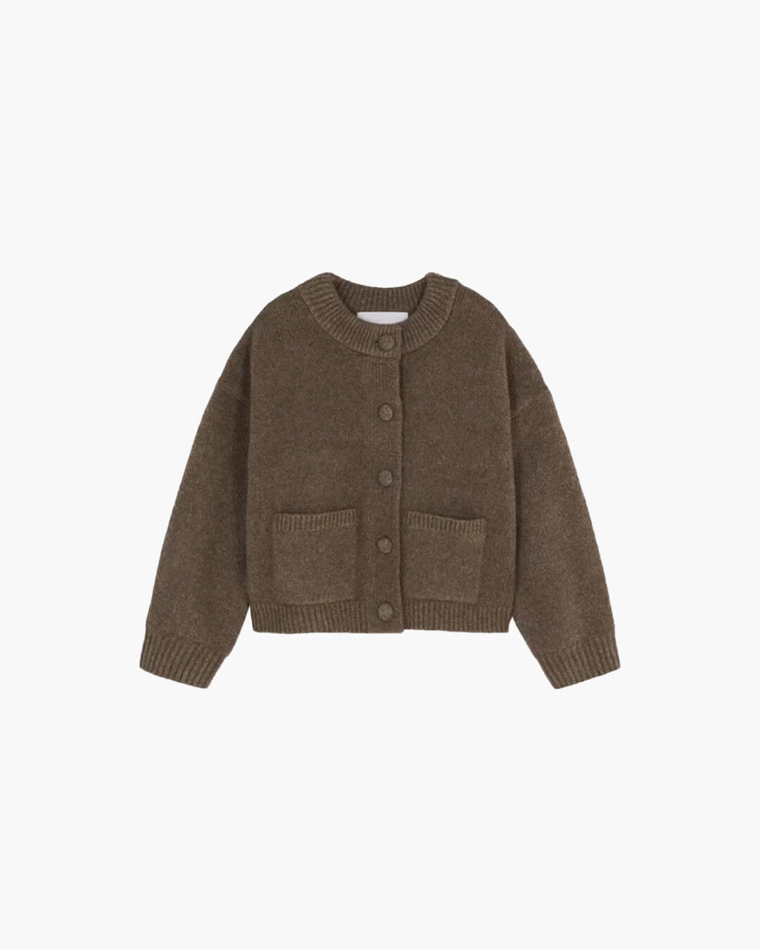 Damenpullover – Locker geschnittener Herbstpullover mit Taschen, Rundhalsausschnitt, Langarm