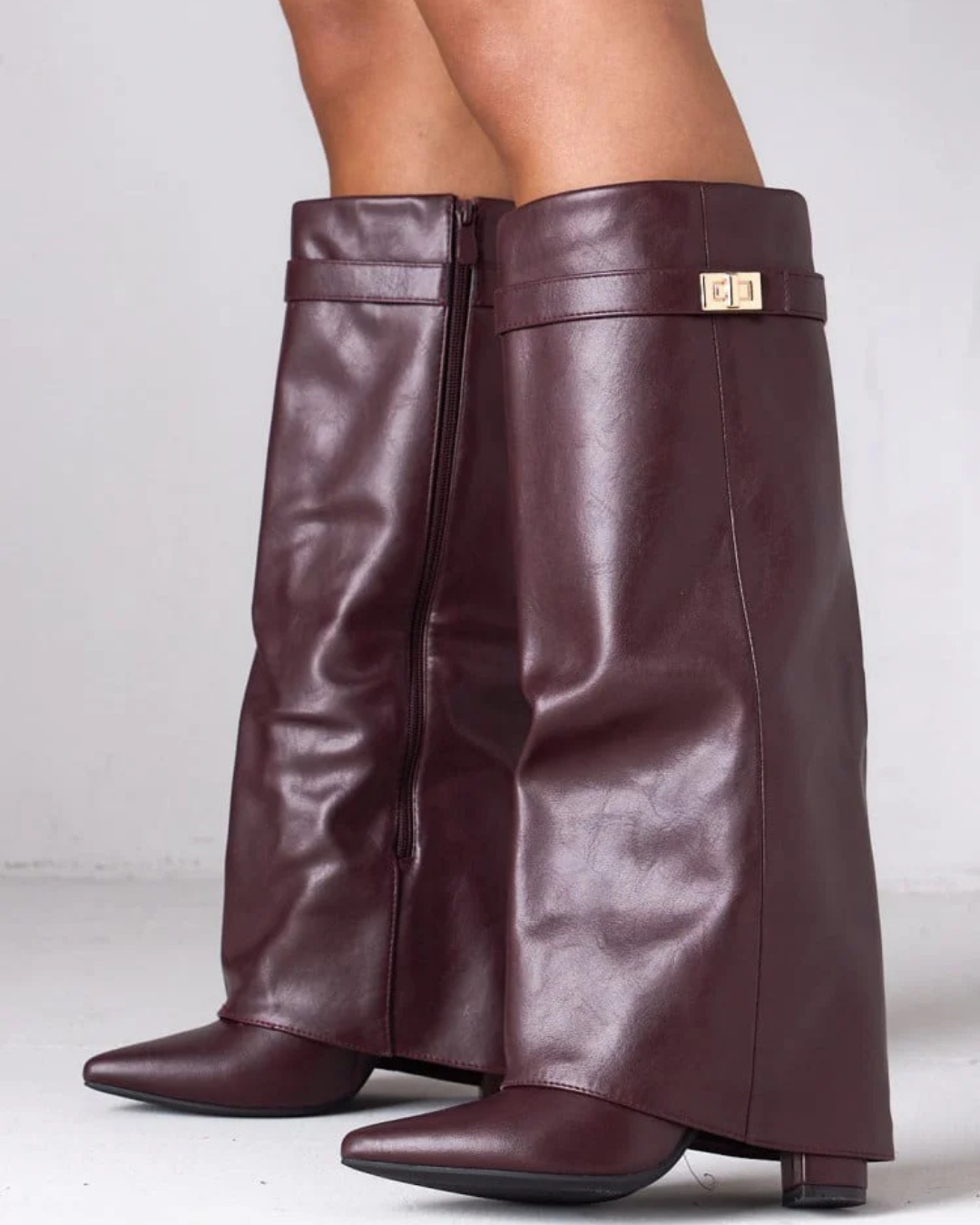 Rachelle Stiefel in Lederoptik