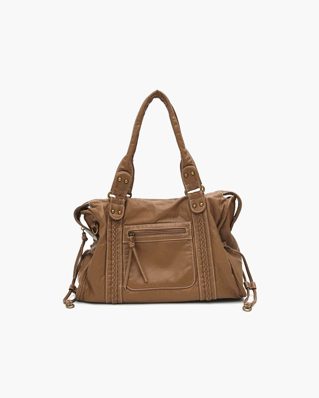 SEAME - Arabell Black Shoulder Bag for Women in High - Quality Vegan Leather, Stylish & Versatile Beige