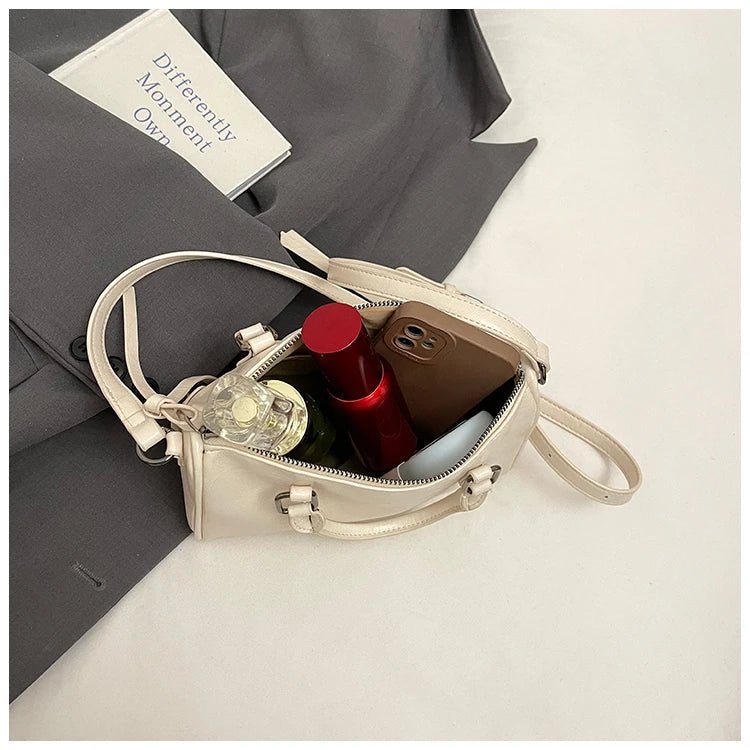 SEAME - Dahlia - Women's Tote Bag with Adjustable Shoulder Strap & Spacious Interior White