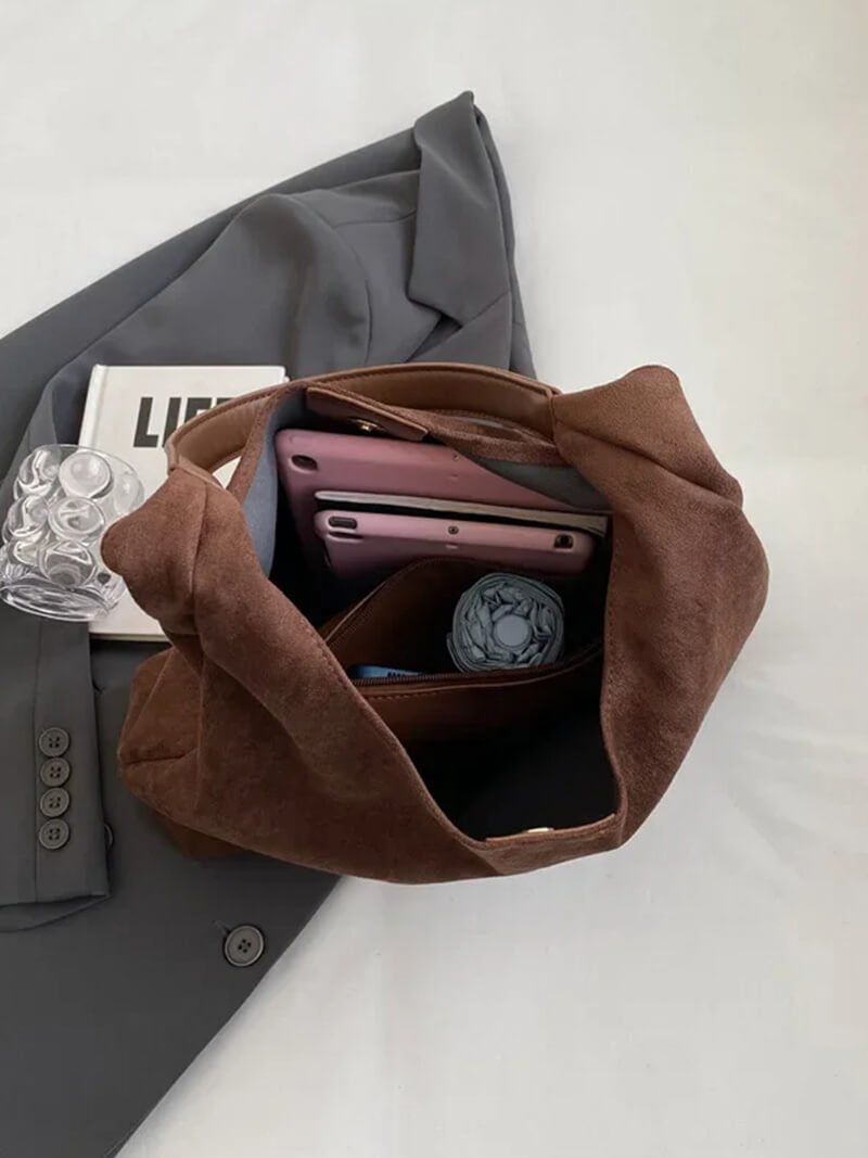 Seame - Jenna suede bag Light Brown