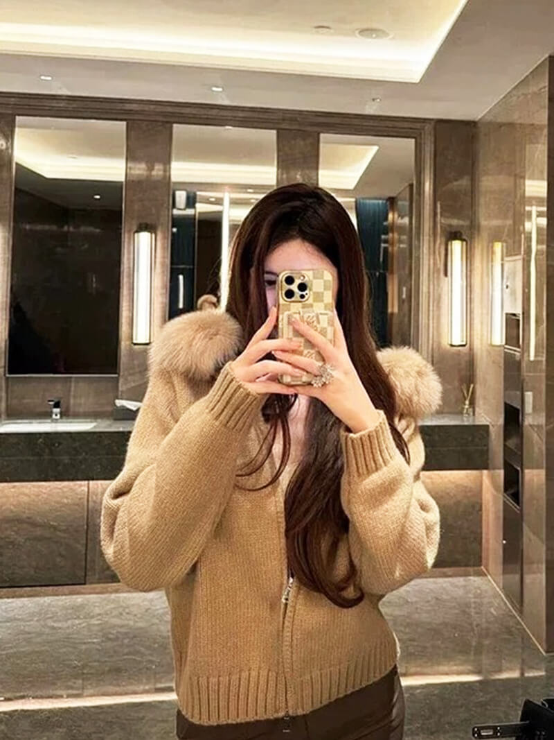 Alison faux fur Jacket - SEAME Store