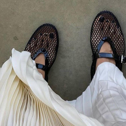 Margaux Mesh Ballerinas