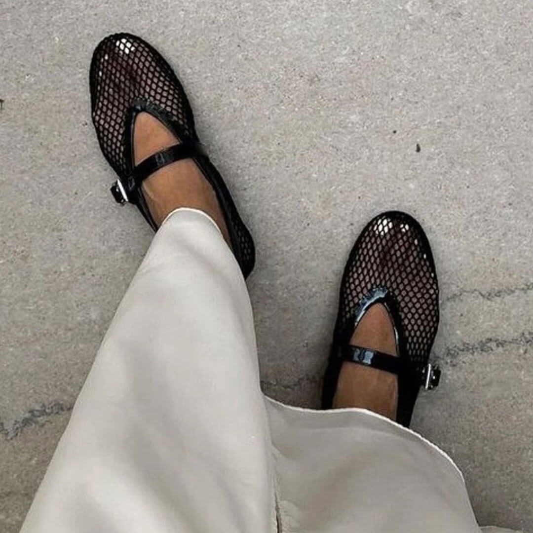 Margaux Mesh Ballerinas