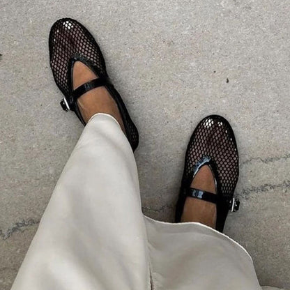 Margaux Mesh Ballerinas