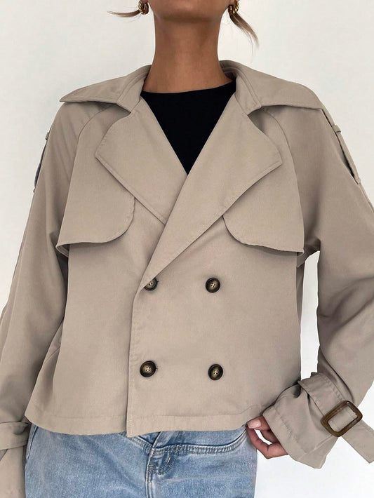 Damen Mod Kurzmantel in Grün – Schicke und Bequeme Mode für stilvolles Layering