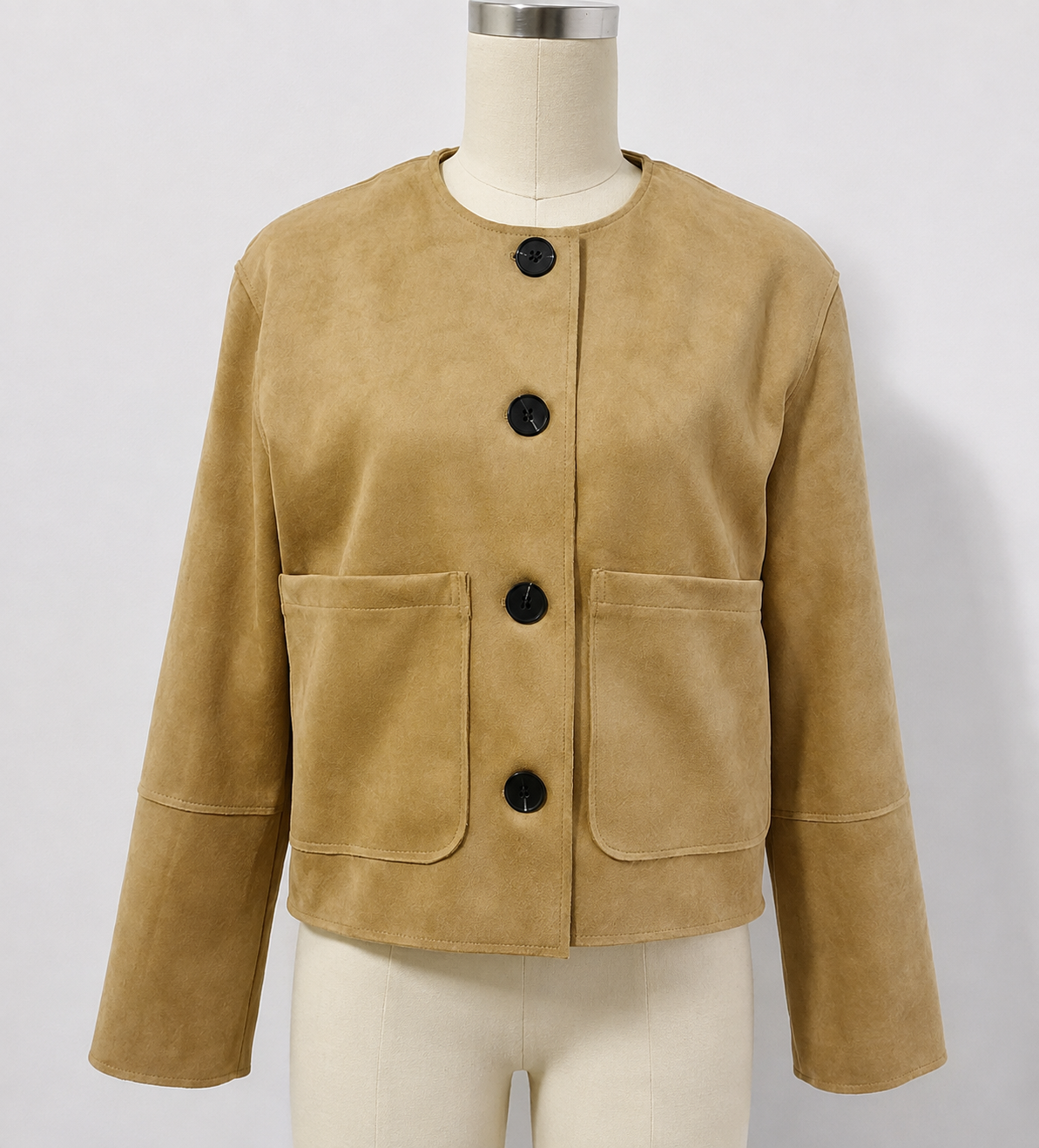 Ruffa Jacke in Wildlederoptik