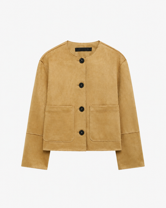 Ruffa Jacke in Wildlederoptik