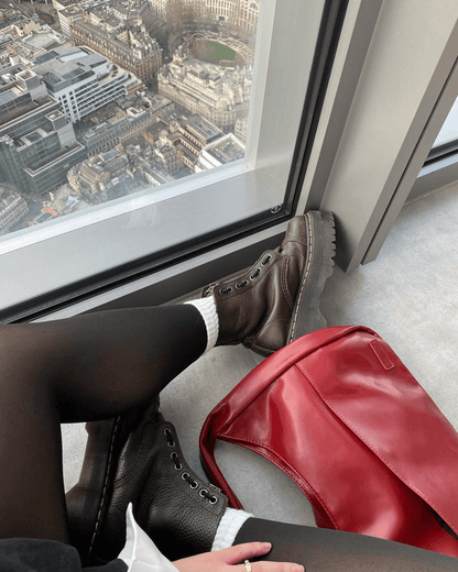 SEAME - Anja Vegan Leather Tote Bag Red Regular