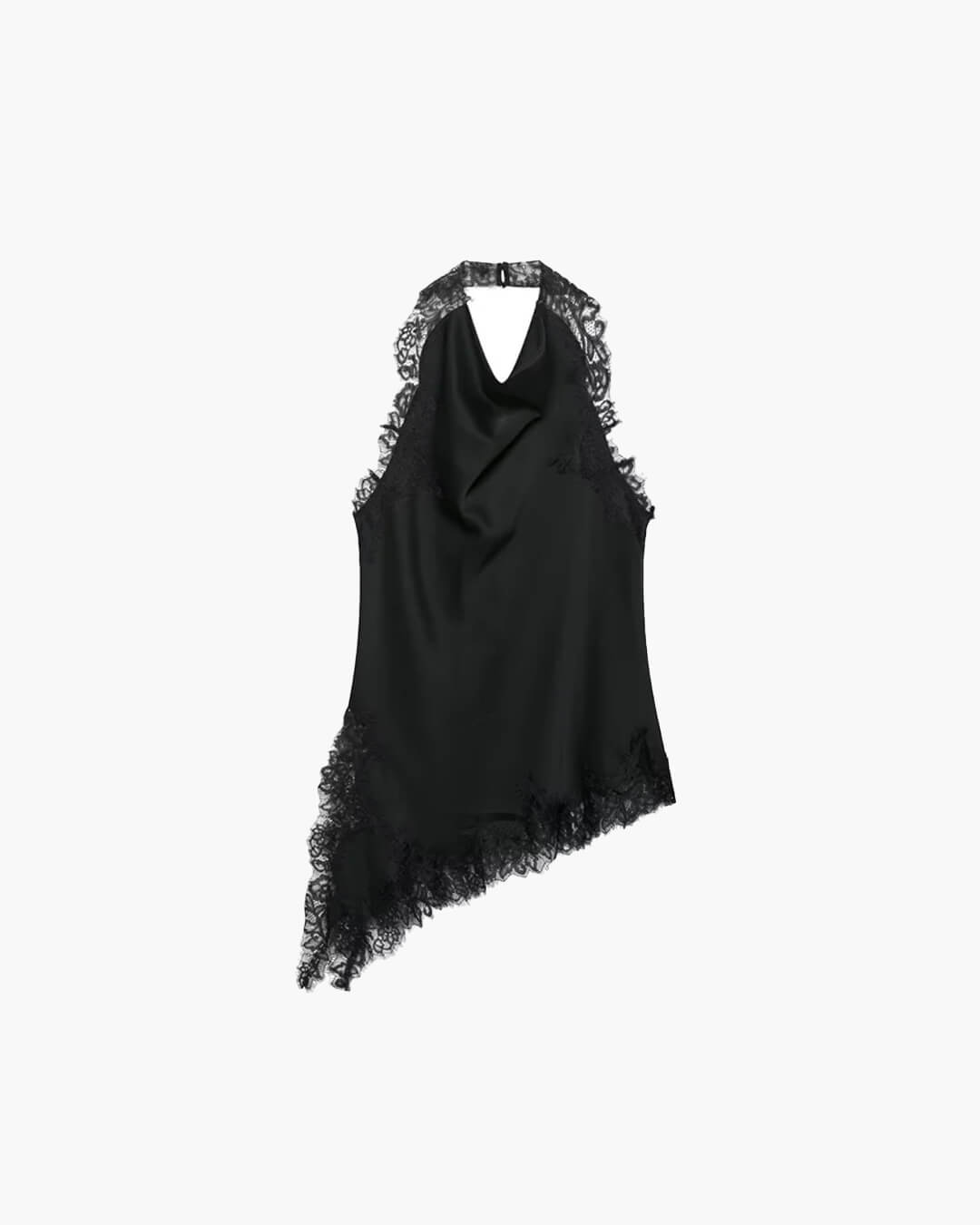 SEAME - Anne Backless Lace Top Black L