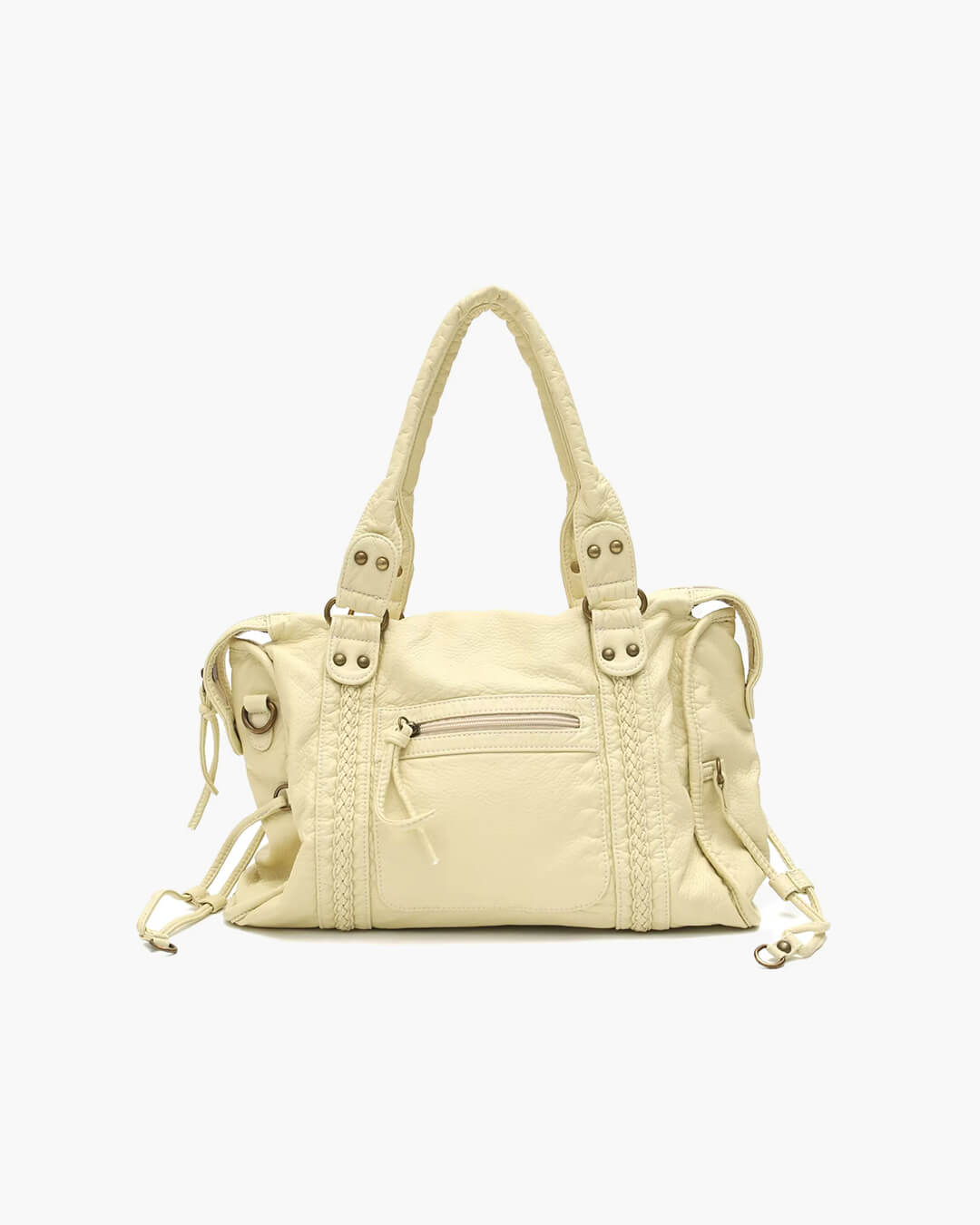 SEAME - Arabell Black Shoulder Bag for Women in High - Quality Vegan Leather, Stylish & Versatile Yellow