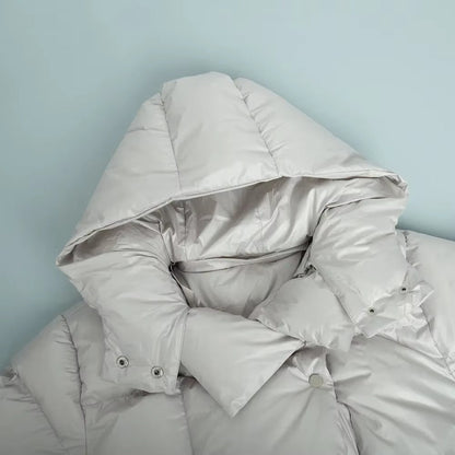 SEAME - Darcy Puffer Jacket Light Gray M