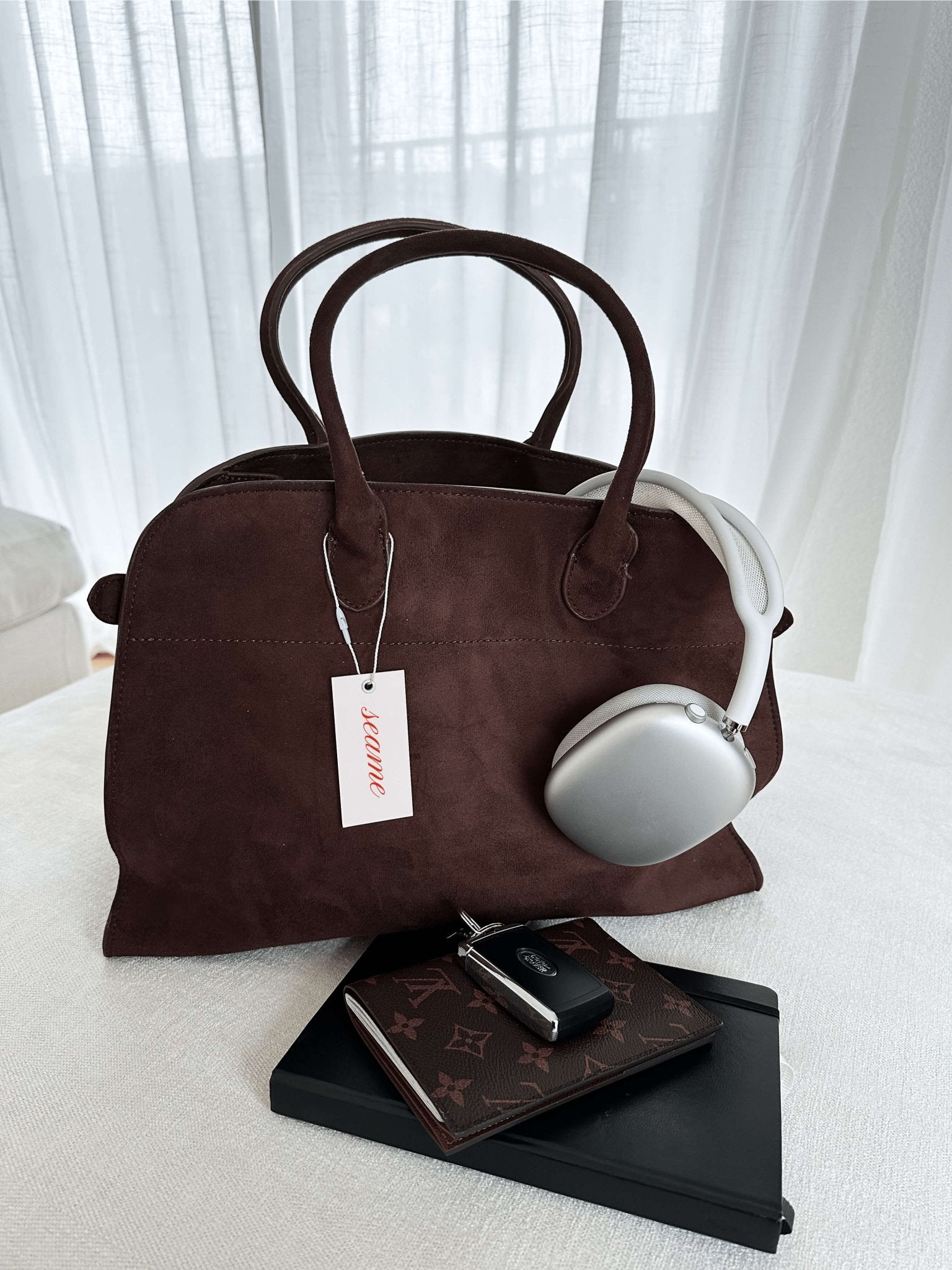 Seame - Henna Shopper Bag Suede Brown