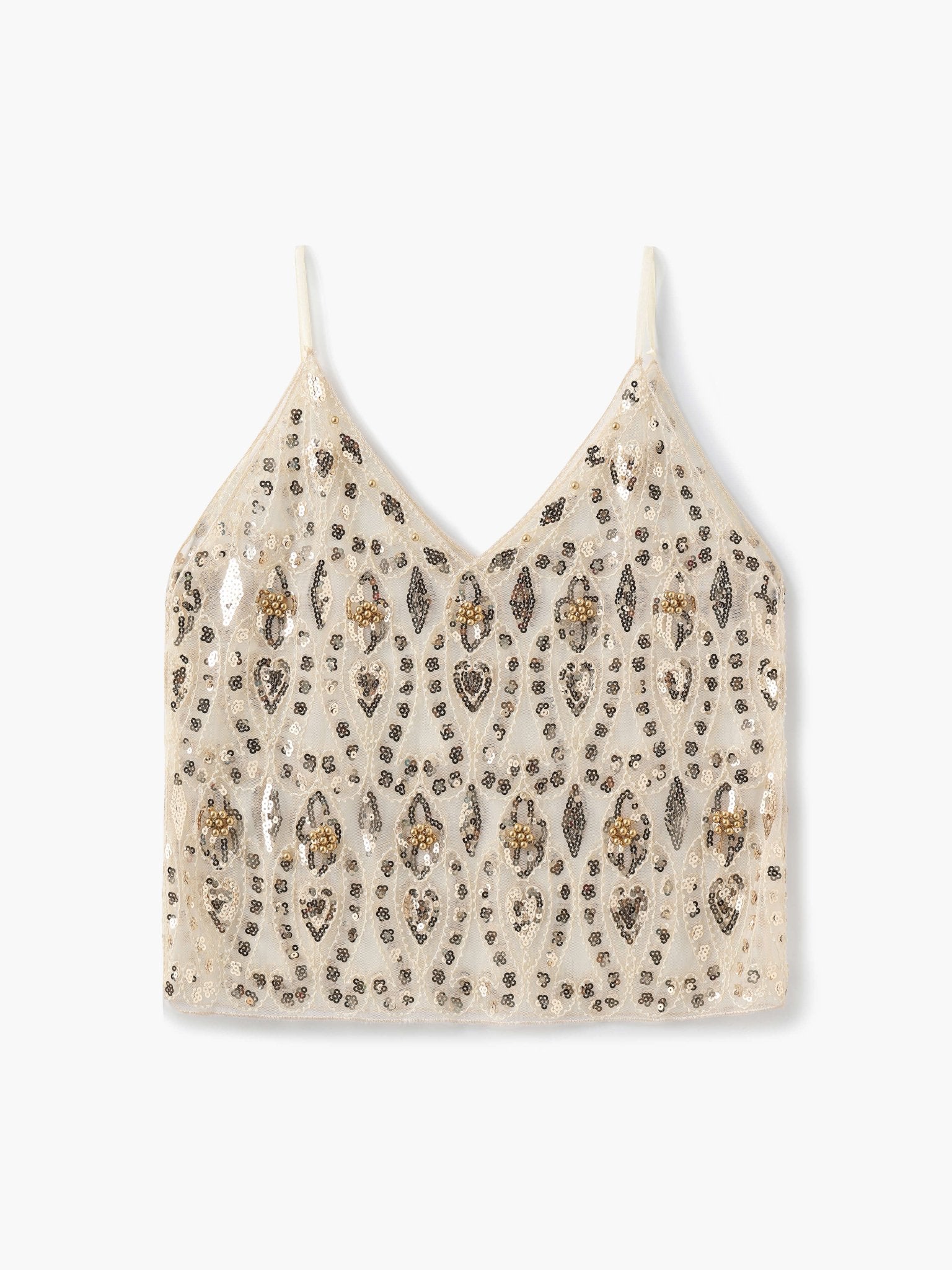 Seame - Jane embellished Top Gold S