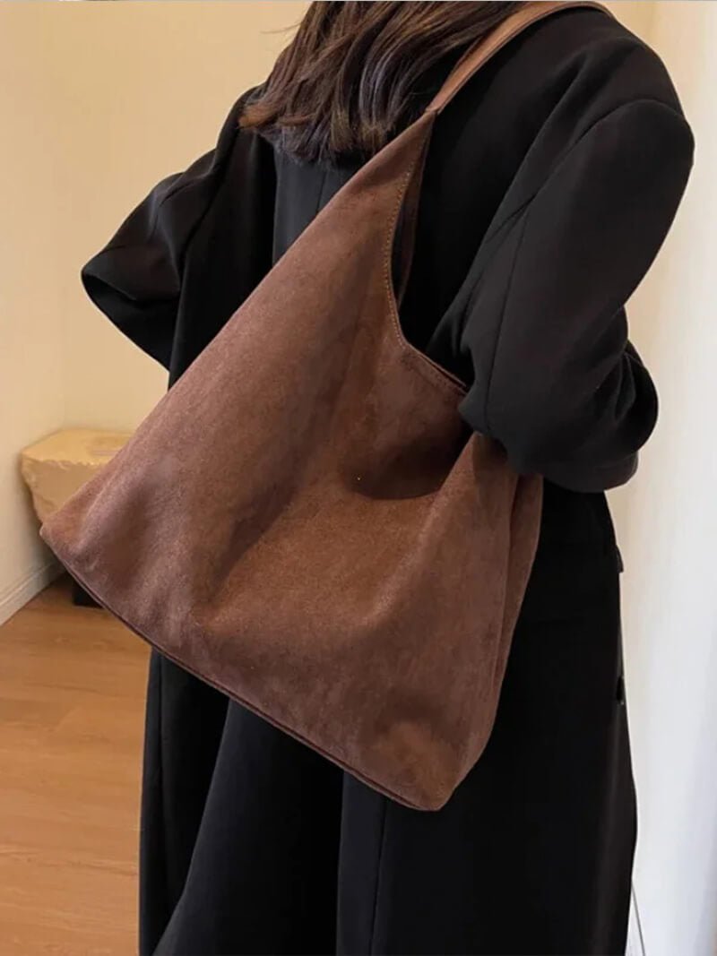 Seame - Jenna suede bag Light Brown