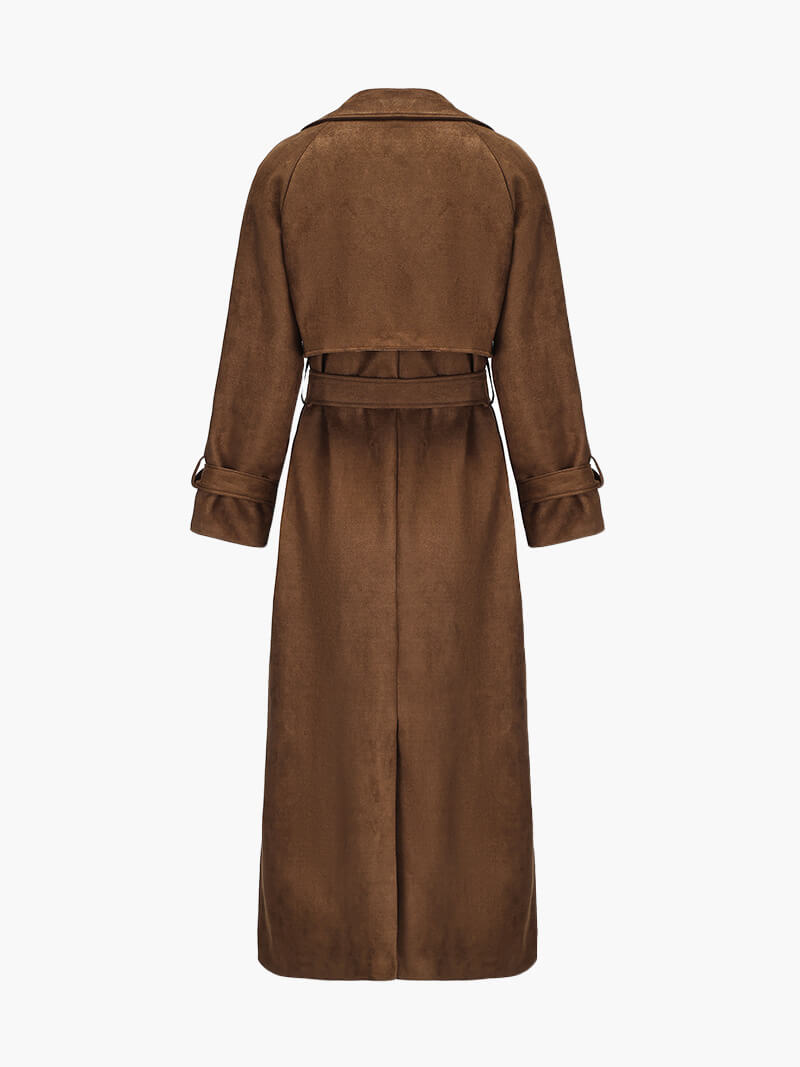 Seame - Molly faux suede Trenchcoat S