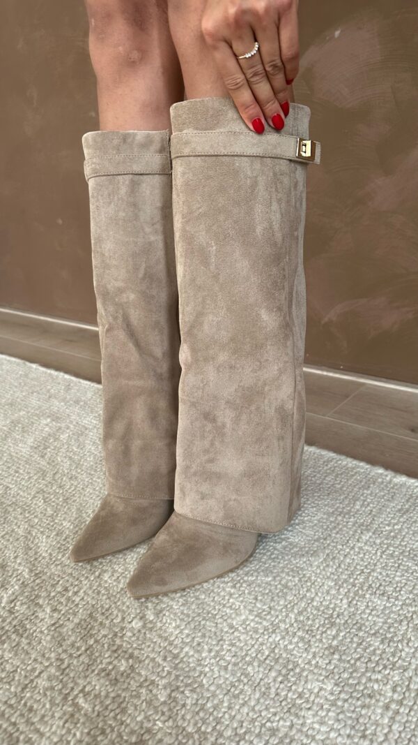 SEAME - Rachelle Suede Boots Beige 39