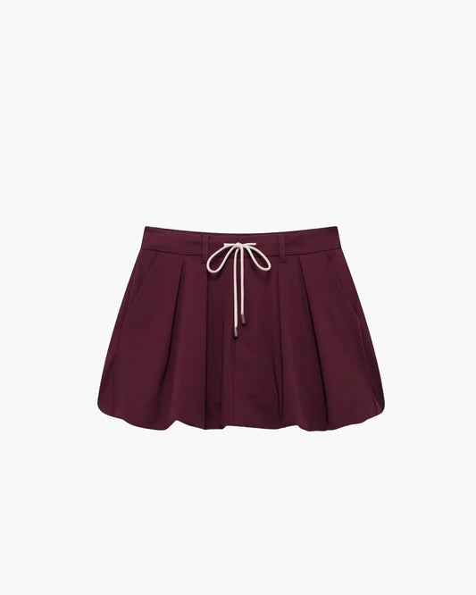 SEAME - Rhea - Burgundy Womens Skirt | Retro Fall Outerwear M