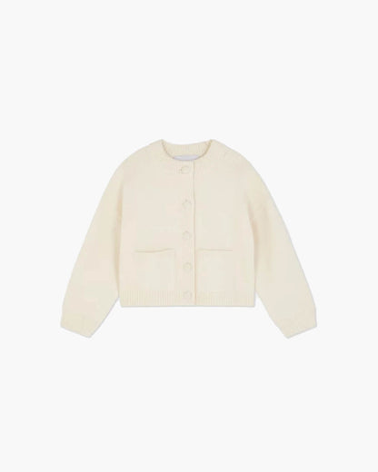 SEAME - Vanessa Thick Knitted Cardigan Pink S
